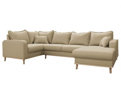 U-shape couch living landscape corner sofa modern design textile sofa