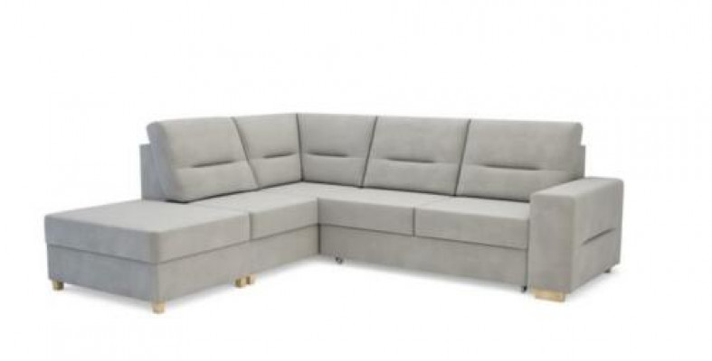 Design corner sofa L-shape bed function couch leather textile sofas corner couch
