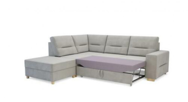 Design corner sofa L-shape bed function couch leather textile sofas corner couch