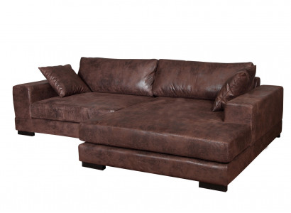 Big Sofa Couch Corner Sofa Vintage XXL Upholstered Corner Set Living Landscape