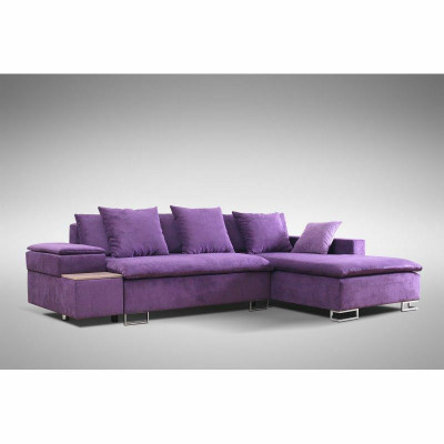 Design corner sofa L-shaped sofa with bed function couch upholstered seat corner sofas textile new