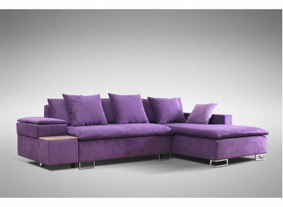 Design corner sofa L-shaped sofa with bed function couch upholstered seat corner sofas textile new