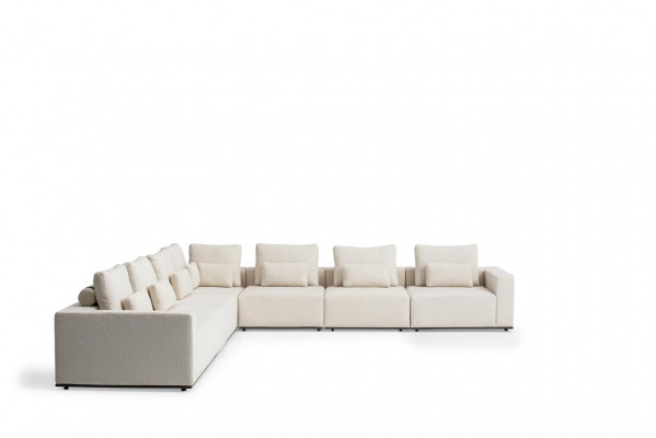 Textile sofas L-shape luxury furniture living room corner sofa style modern furniture