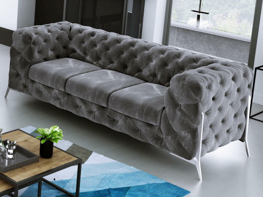 Chesterfield Three-Seater Comfortable Designer Living Room 3-Seater Sofa