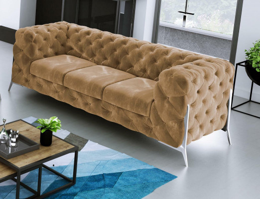 Chesterfield Three-Seater Comfortable Designer Living Room 3-Seater Sofa