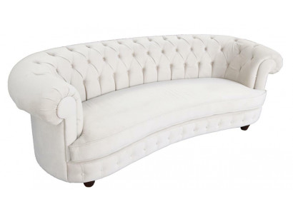 Chesterfield 3-seater designer upholstered couch sofa sofas couches textile fabric new