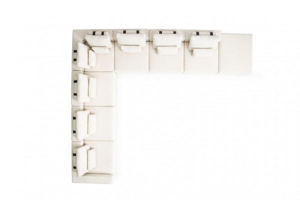 Corner sofa, L-shaped sofa, upholstered sofa, living room design, modern textile furniture