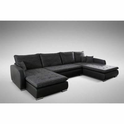 Design corner sofa Elena with bed function couch upholstery seating corner sofas XXL new