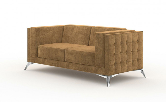 Chesterfield Upholstered Couch Fabric Sofas Sofa Seating Suite Two-Seater 2 Seater