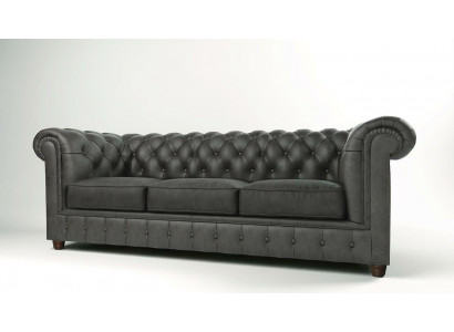 Three-seater Chesterfield sofa upholstered couch seat suite 3-seater couches