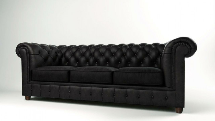 Designer Sofa 3-Seater Chesterfield Couch Upholstered Sofas Three-Seater Couches Seating