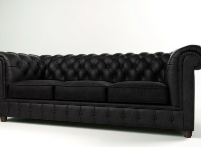 Designer Sofa 3-Seater Chesterfield Couch Upholstered Sofas Three-Seater Couches Seating