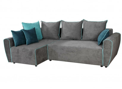 Big Sofa Couch Corner Sofa Bed XXL Upholstery Corner Set Fabric Living Landscape