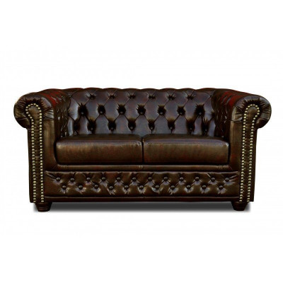 Chesterfield Sofa York 2-seater with bed function Couch Upholstered Sofas Couches New