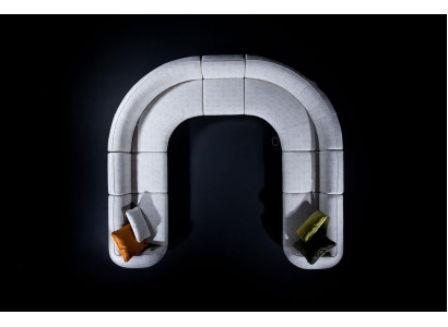 Modern corner sofa U-shape luxury sofa corner living room furniture living landscape