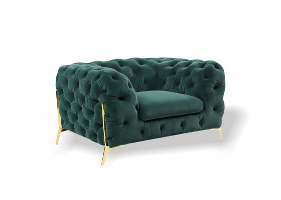 Chesterfield wing chair armchair 1-seater sofa couch upholstery couches textile new