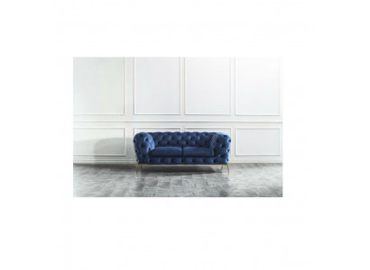 Luxury 2 Seater Couch Upholstered Sofa Leather Fabric Couches Chesterfield Suite New