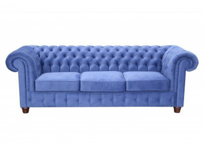 Design Classic Chesterfield Big XXL 3-Seater Couch Leather Textile Sofas Couches