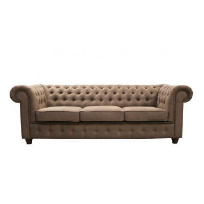 Chesterfield design luxury upholstered seating couch XXL big 3-seat sofa couches