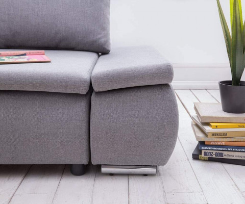 Sofa bed design, corner sofa, L-shape, bed function, couch, textile sofas, fabric