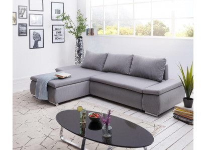 Sofa bed design, corner sofa, L-shape, bed function, couch, textile sofas, fabric