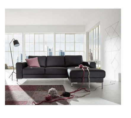 Leather L-shaped couch living landscape corner sofa suite design modern sofa