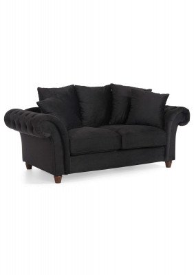 Design Sofa 2-Seater Chesterfield Fabric Couch Sofa Upholstery Sofas Two-Seater New