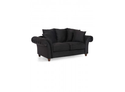Design Sofa 2-Seater Chesterfield Fabric Couch Sofa Upholstery Sofas Two-Seater New