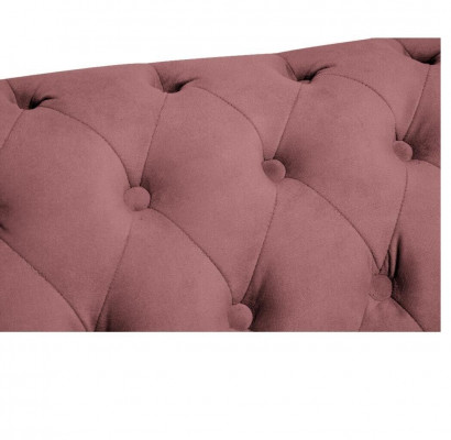 Classic Furniture Chesterfield 3-Seater Couch Textile Fabric Sofa Elegant Design New