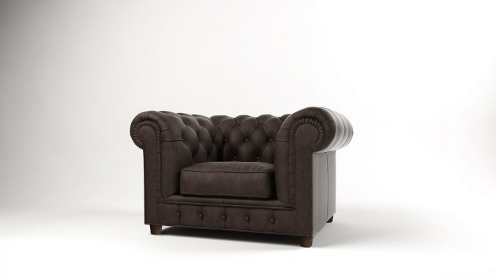 Chair, TV Seat, Club Lounge, Textile, Leather, Noble Design Chesterfield