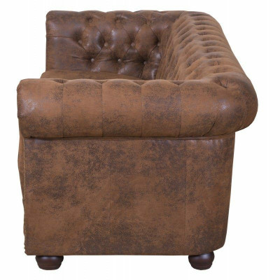 Chesterfield York Gobi 3 Seater Leather Couch Upholstered Sofas Couches New