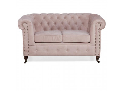 Luxury 2 seater couch upholstered sofa fabric material couch set Chesterfield new