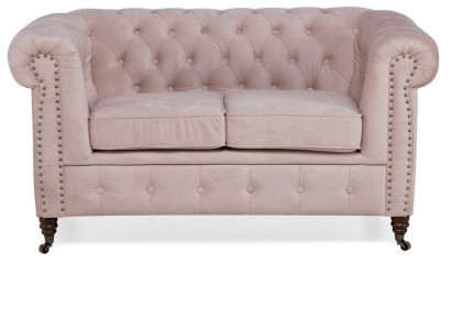 Luxury 2 seater couch upholstered sofa fabric material couch set Chesterfield new