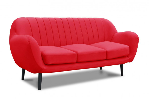 Three-seater couch upholstery design sofa 3-seater sofas room red luxury couches