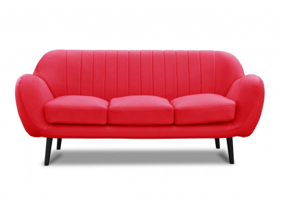Three-seater couch upholstery design sofa 3-seater sofas room red luxury couches