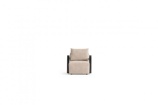 Taupe living room sofa set lounge furniture L-shape 3-piece