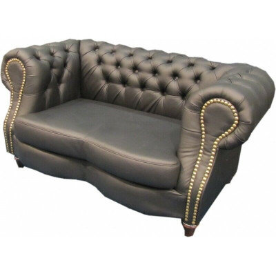 Chesterfield Lincoln 2-seater couch upholstered sofas club design leather sofa