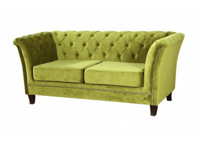 Chesterfield design sofa couch upholstery office practice office sofas textile fabric