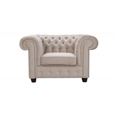 Chesterfield 1 Seater TV Armchair Club Lounge Recliner Textile Leather Sofas