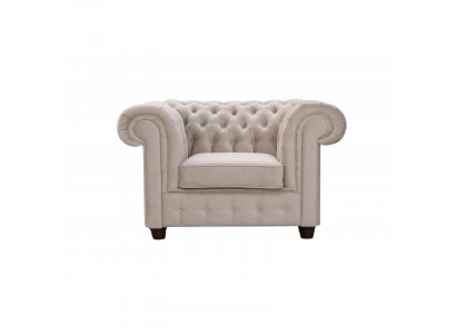 Chesterfield 1 Seater TV Armchair Club Lounge Recliner Textile Leather Sofas