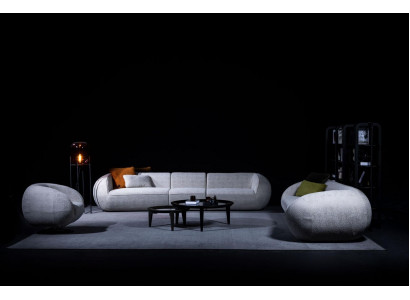 Luxurious lounge furniture sofa set five-seater three-seater armchair set modern