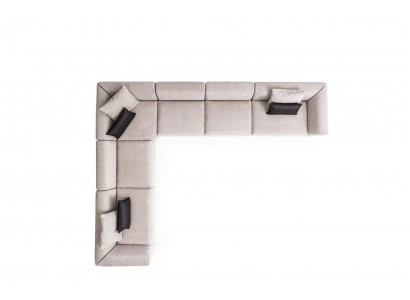Sectional sofa U-shape upholstered sofa living room design designer seating landscape