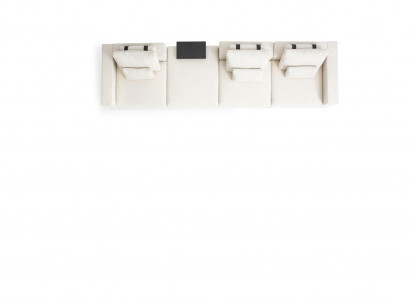 Sofa White Six-seater Living Room Furniture Luxury Couches Fabric Furniture