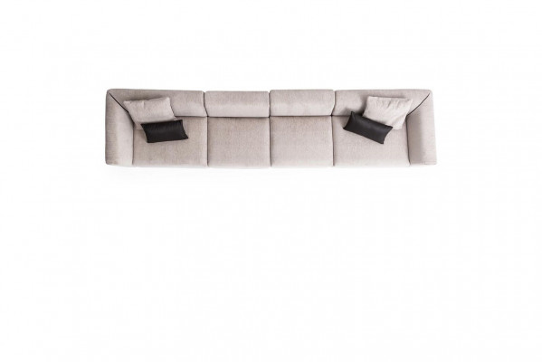 XXL Hotel Sofa Large Living Area Sofa Modern Wooden Furniture