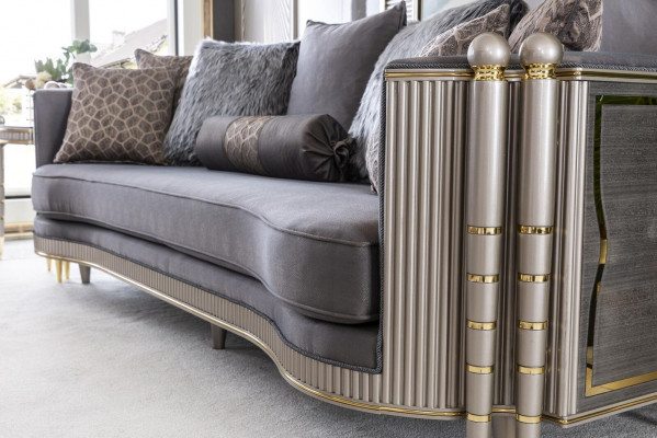 Luxury Three-Seater XXL Sofa Big Couch Upholstery Furniture 260cm Design Interior