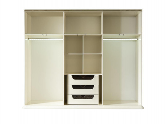 Wardrobe White Luxury Purple Closet Bedroom Wood Furniture Cabinets