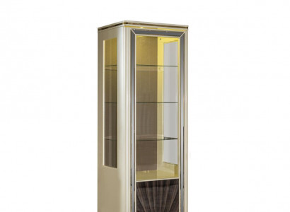 Beige display cabinet dining room shelf modern style elegant furniture metal new