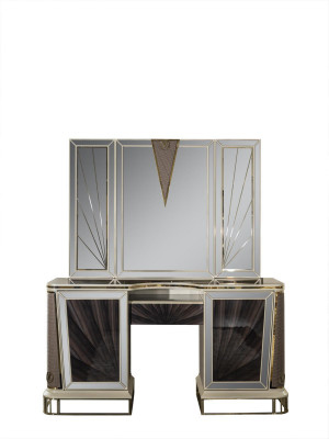 Luxury Vanity Table Design Console Chest Vanity Tables Mirror 2-piece.
