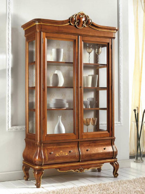 XXL glass cabinet, classic cabinets, luxury sideboard, Italian furniture sideboard