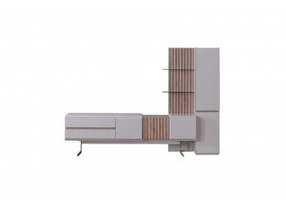 Exclusive living room set, 2-piece, TV stand, cabinet, shelf, shelves, furniture